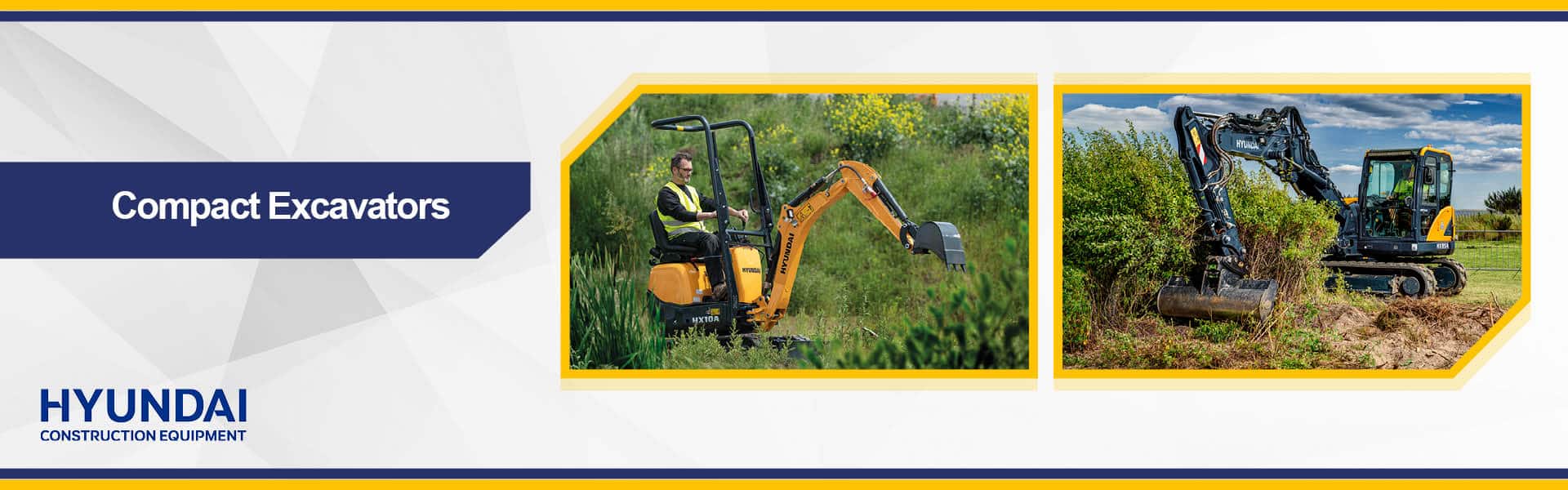 Web Banner Hyundai Compact Excavators