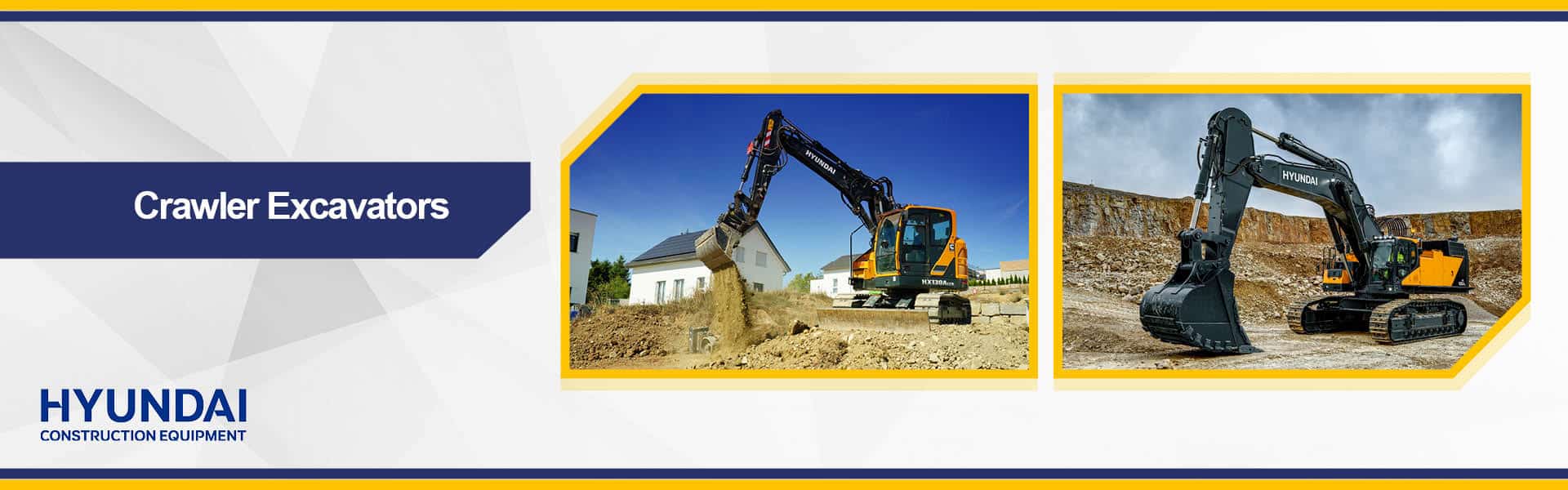 Web Banner for Hyundai Crawler Excavator