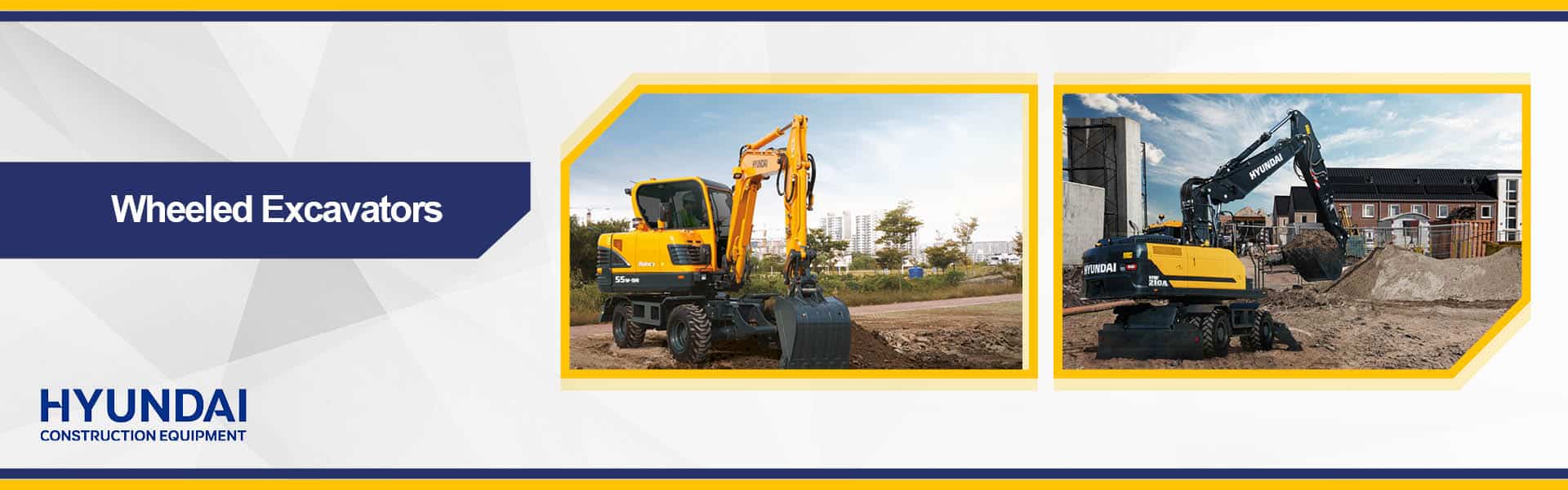 Web Banner for Hyundai Wheeled excavators