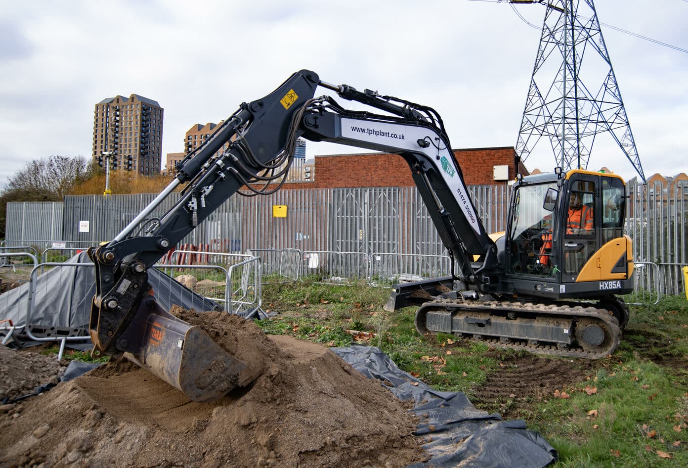 Hyundai excavator and attachments