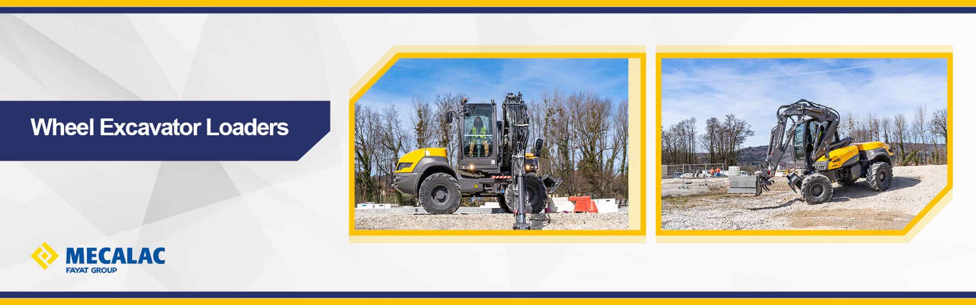 Web Banner for Mecalac wheel excavator loaders
