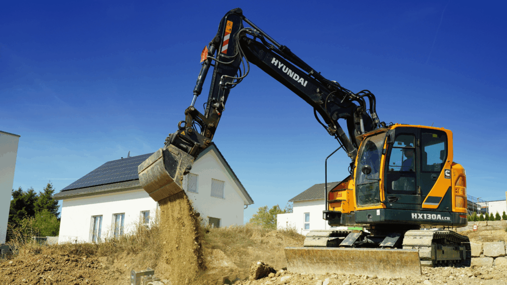 hyundai-mini-excavators-building-site