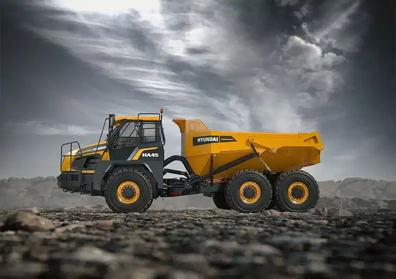 hyundai ha45a articulated dump truck 30t 368 kw 500 hp 6 wheel drive 2