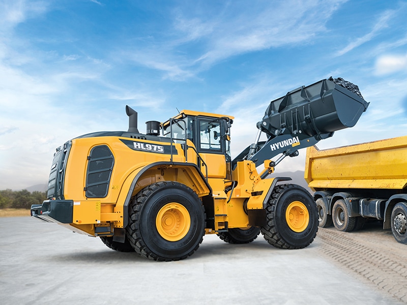 hyundai hl975 wheel loader 250 kw 335 hp 1