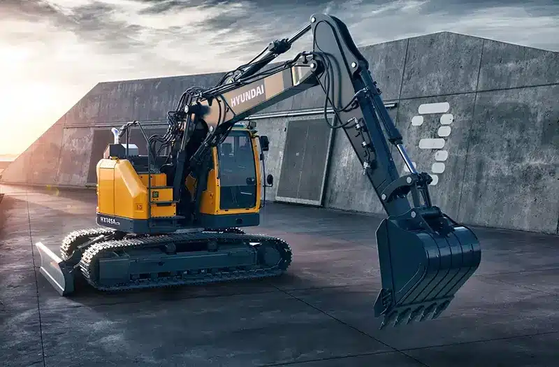 hyundai hx145a lcr compact excavator 1