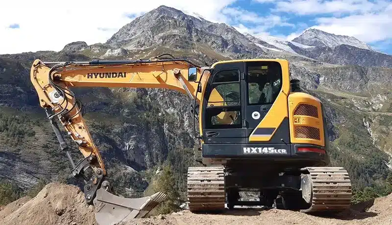 hyundai hx145a lcr compact excavator 3
