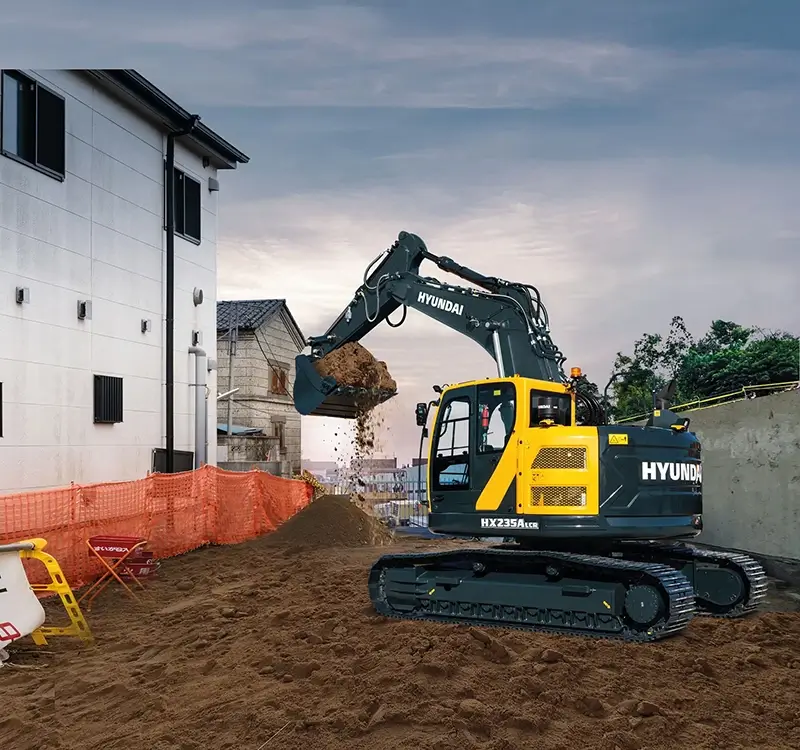 hyundai hx235a lcr compact excavator 1