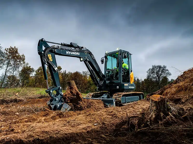 hyundai hx40a compact excavator 4 tonne 2