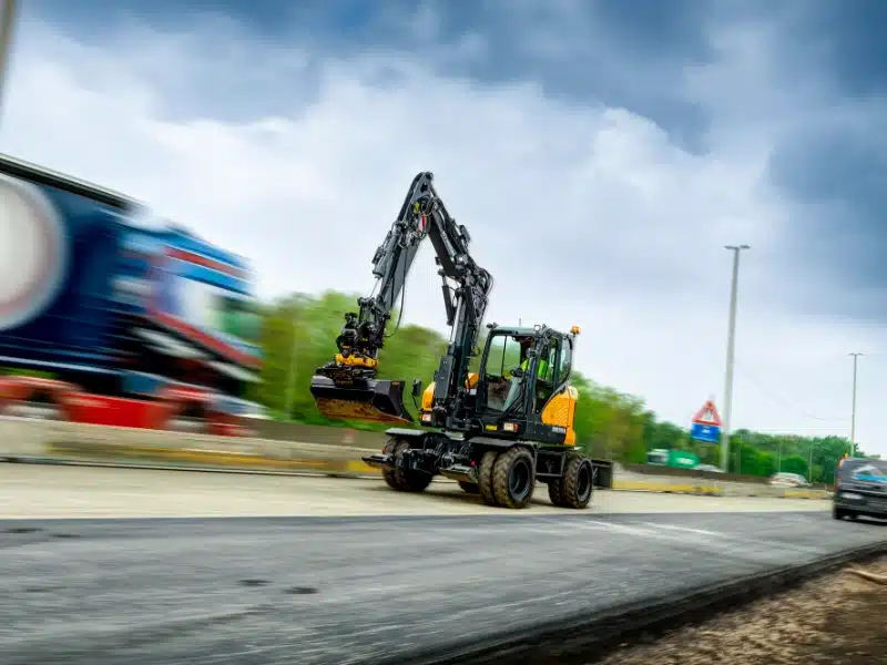 hyundai hw100a wheeled excavator