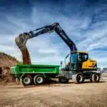 hyundai hw140a wheeled excavator