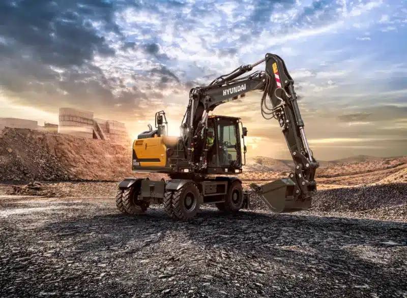 hyundai hw140a wheeled excavator 2