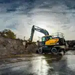 hyundai hw210a wheeled excavator