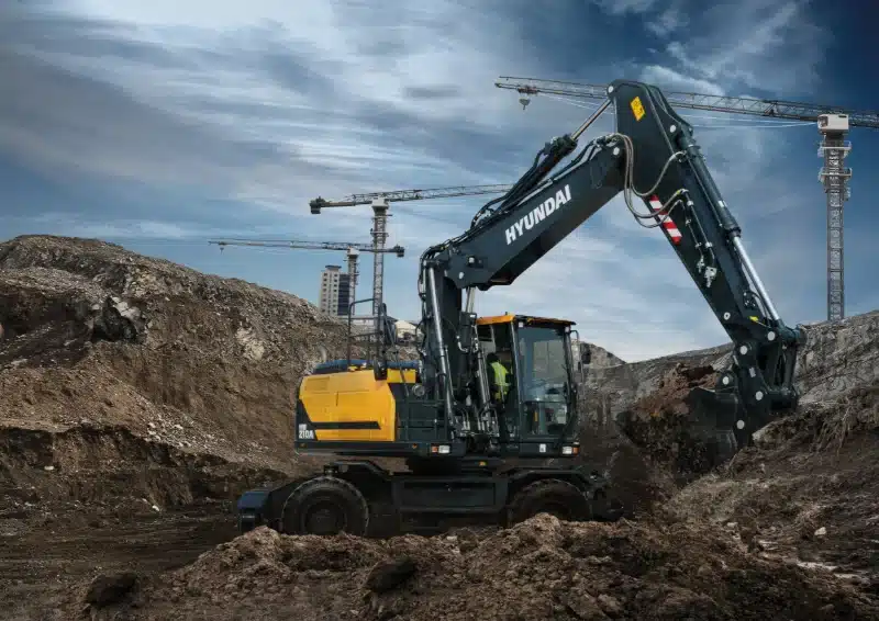 hyundai hw210a wheeled excavator 6