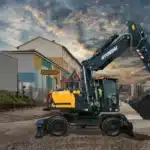 hyundai hw210a wheeled excavator 7