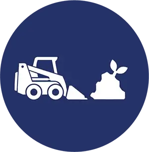 landscaping moving soil grading site preparation and attachment led landscaping