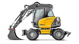 mecalac 15mwr wheeled excavator