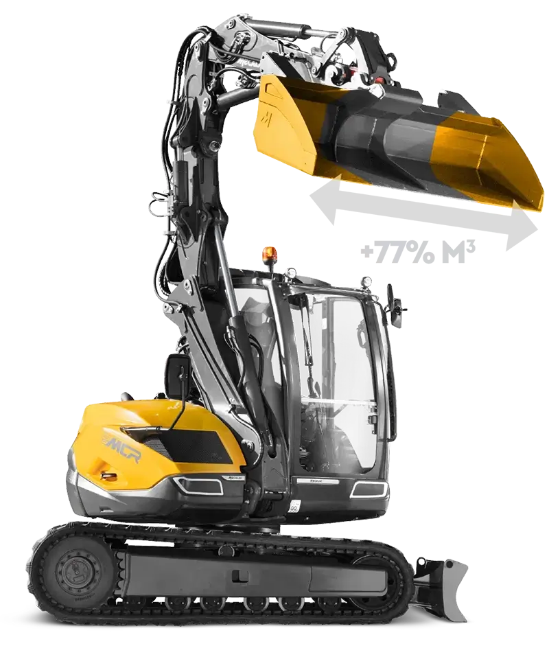 mecalac 8mcr crawler skid excavator 55 kw 75hp hero 3
