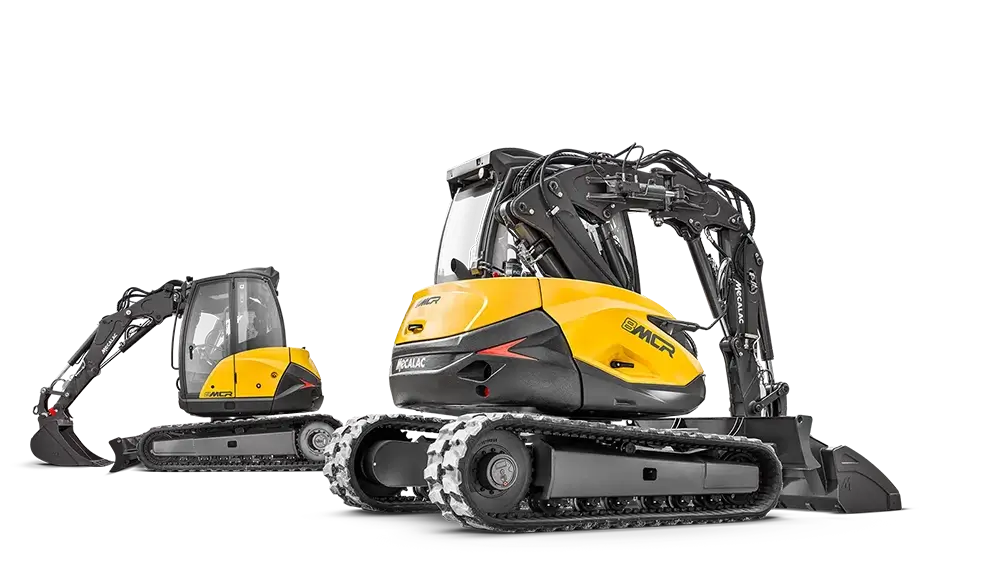mecalac 8mcr crawler skid excavator 55 kw 75hp hero