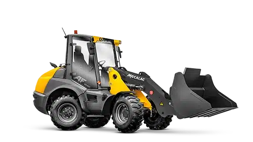 mecalac af1050 wheel loader four wheel steered