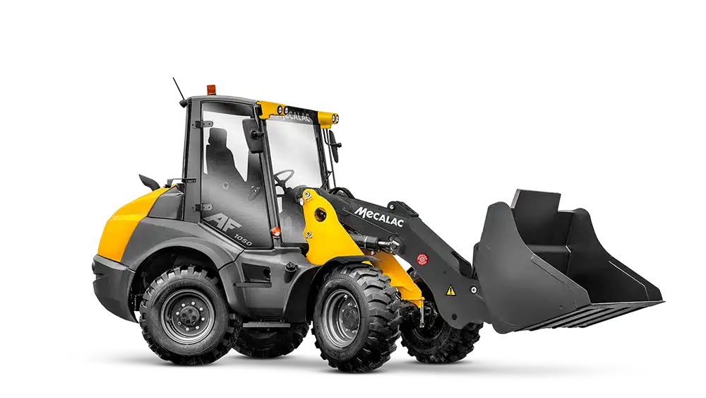 mecalac af1050 wheel loader four wheel steered hero