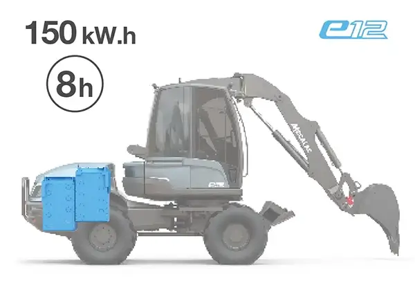 mecalac e12 zero emissions excavator hero 2