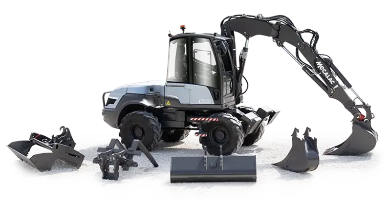 mecalac e12 zero emissions excavator hero