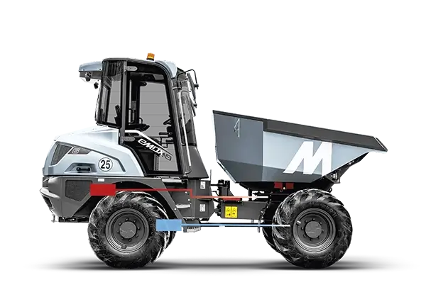 mecalac emdx site dumper zero emission 6 tonnes 7