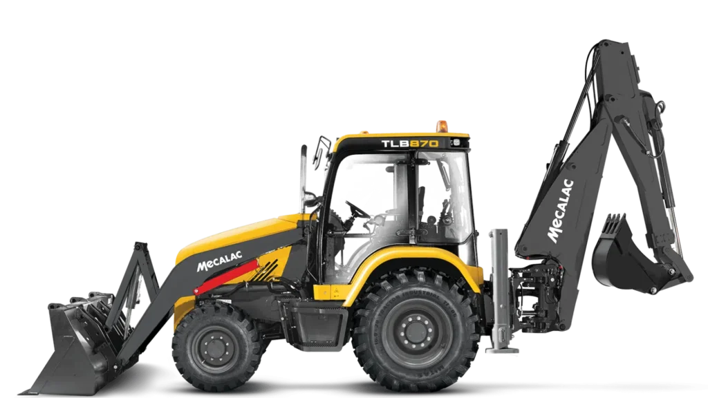 mecalac tlb870 backhoe loader sideshift 55kw 74hp