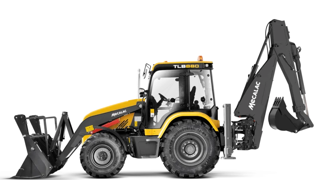 mecalac tlb880 backhoe loader sideshift 100hp 745kw