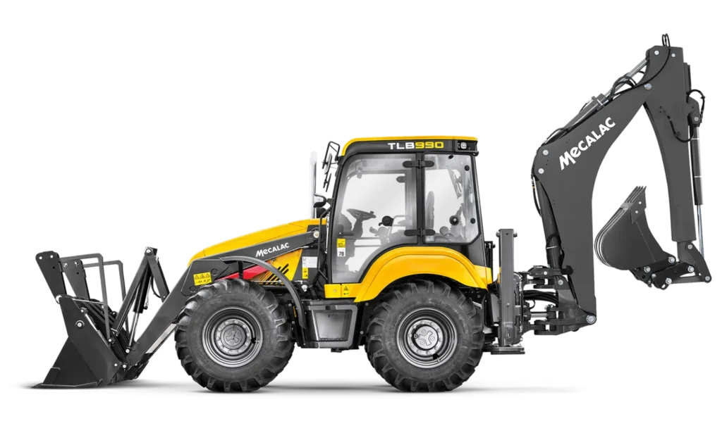 mecalac tlb990 backhoe loader sideshift 82 kw 110 hp