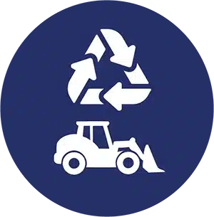 recycling and waste handling bulk materials loading hoppers and managing processing yards