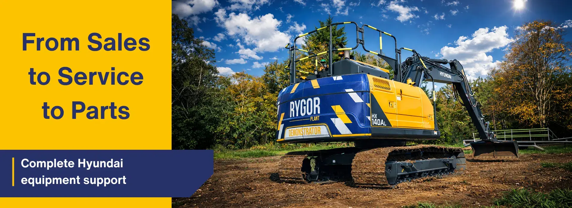 rygor hyundai construction equipment dealer sales service and parts hero banner