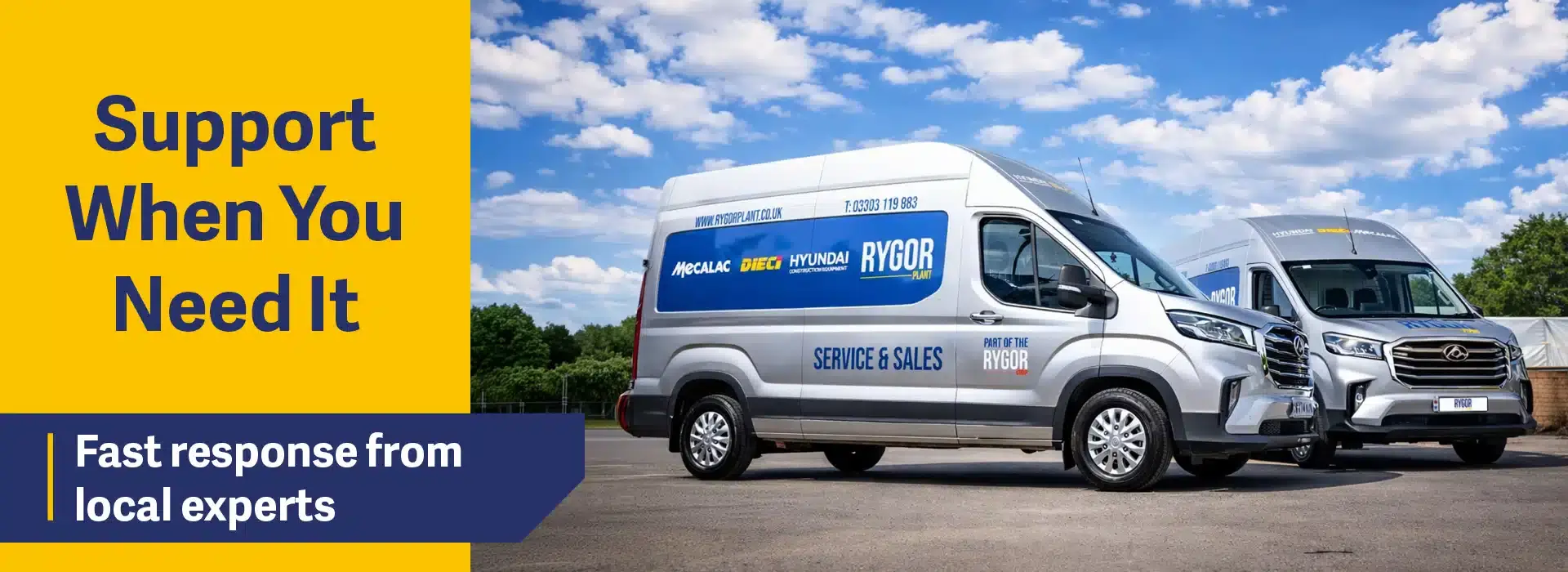 rygor plant is your trusted partner for expert aftersales support hero banner